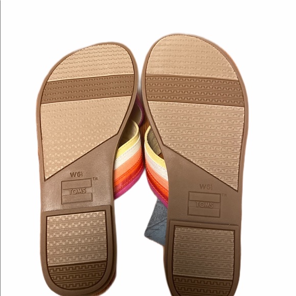 TOMS Womens Viv Open Toe Casual Slide Sandals - Picture 4 of 6